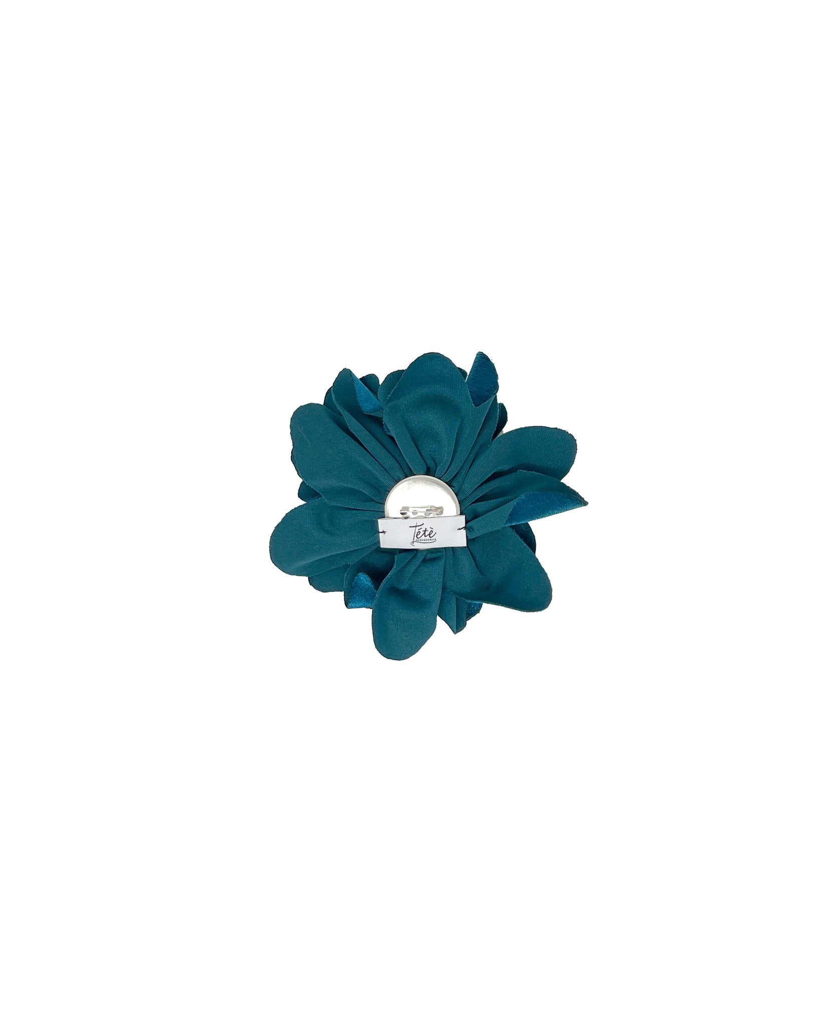 Octanium velvet flower brooch